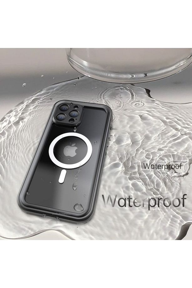 Iphone 13 Pro Kılıf 360 Derece Kaplar Proff Su Geçirmez Su Altı Çekim Manyetik Magsafeli - 5