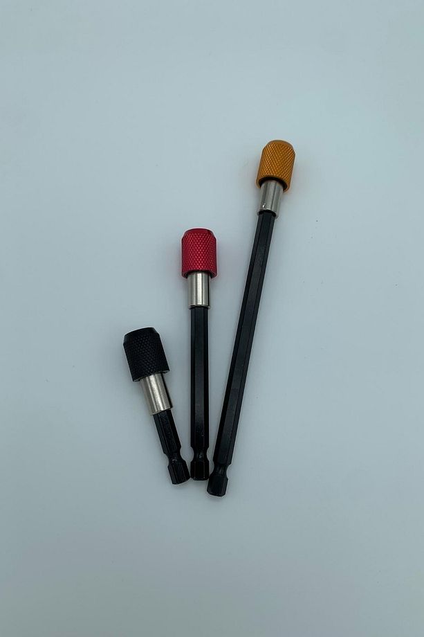 1/4 Bits Hex Altıgen Uçlu Uzatma Adaptörü Mıknatıslı Vidalama 3lü Set 6 10 15 Cm - 8