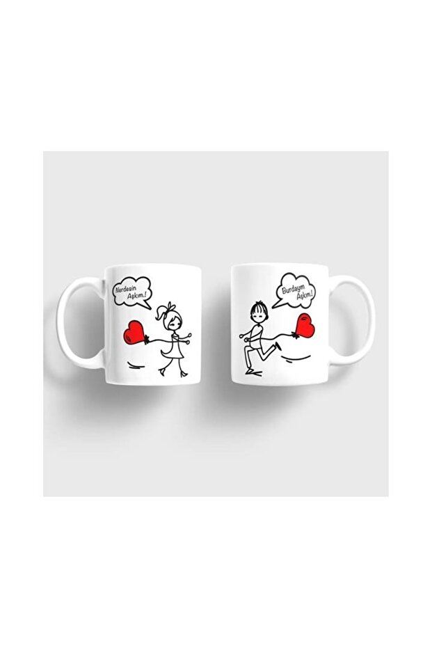 أكواب Love Dear Couple (سيتم إرسال قطعتين)