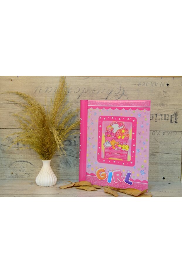 Nostalgia 20 Sheets Magnetic Photo Album with Gray Teddy Bear