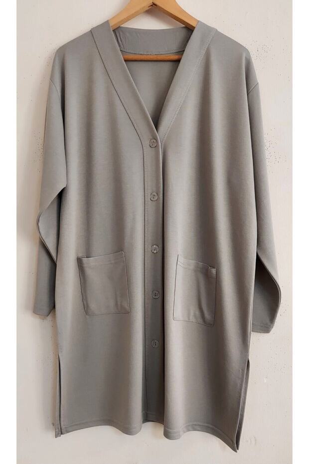 Mother Cardigan Glorya Cotton Jersey Tunic Length