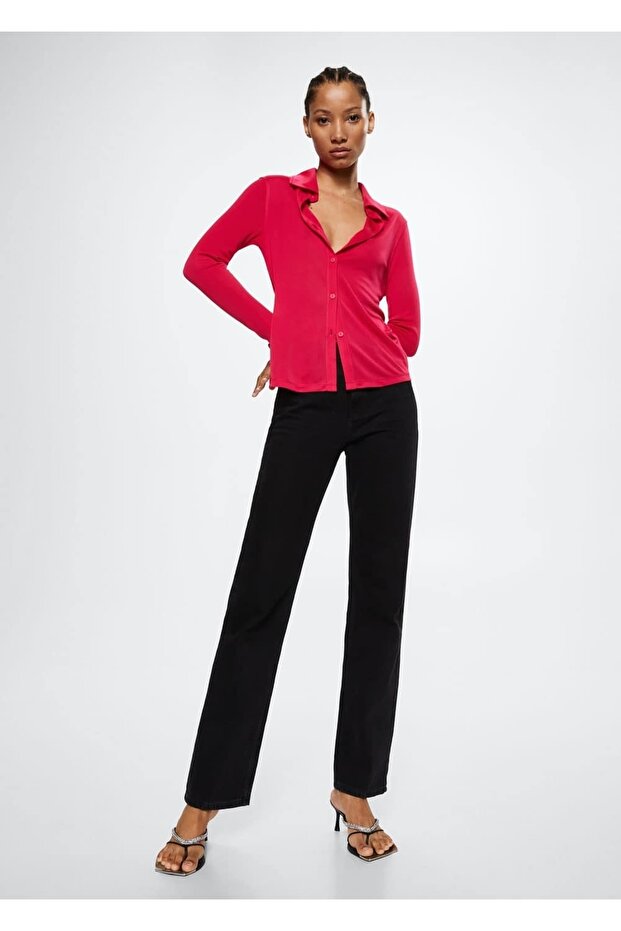 Kolları Yırtmaçlı Gömlek - 2