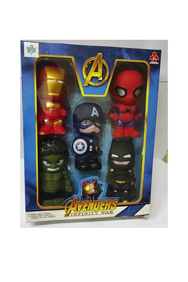 Avengers Super Heroes Toy Character Figure Set of 5 - 1
