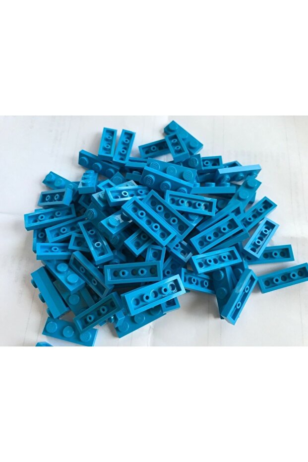 Original Moc Custom Accessory Creator Plate 1 X 3 Flat Brick Dark Azure 6 Pieces to Ship