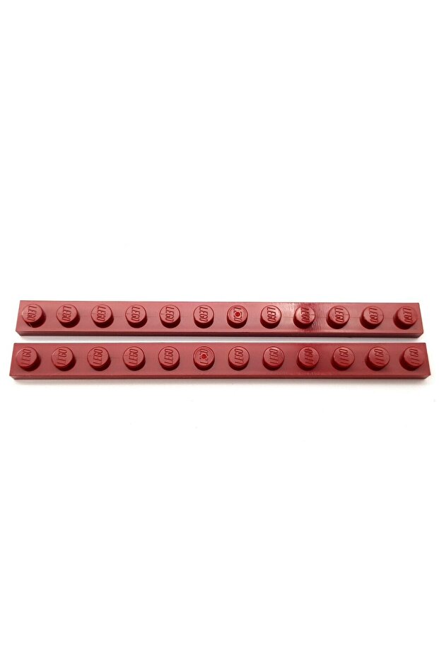 Original Moc Custom Accessory Creator Plate 1 X 12 Flat Tall Brick Claret Red 4 Pieces Will Be Sent