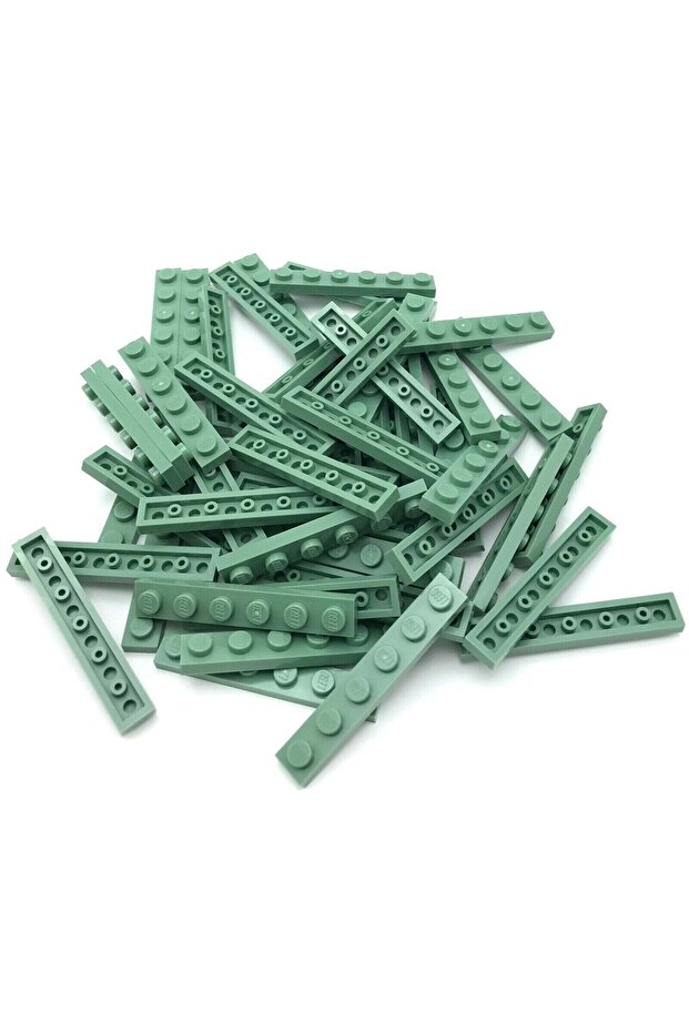 Original Moc Custom Accessory Creator Plate 1 X 6 Flat Brick Sand Green 4 Pieces Will Be Sent