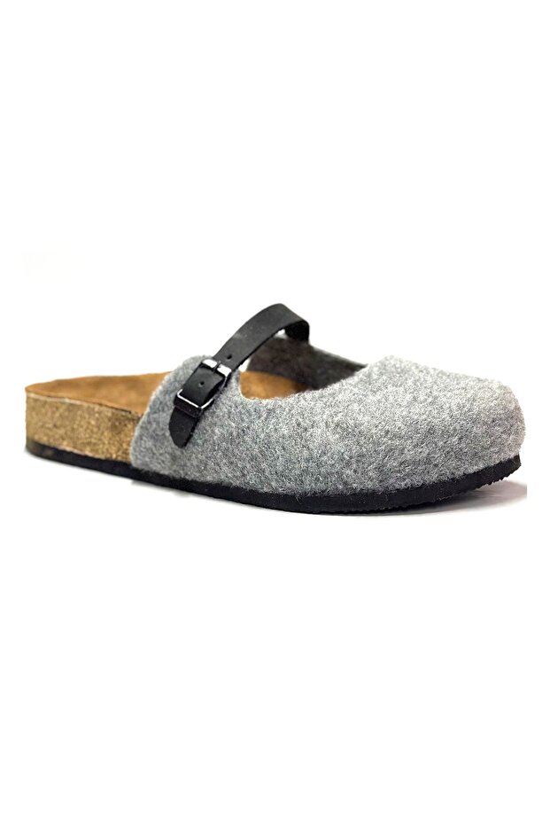 شبشب صوفيا من الصوف الطبيعي بنعل من الفلين - 1