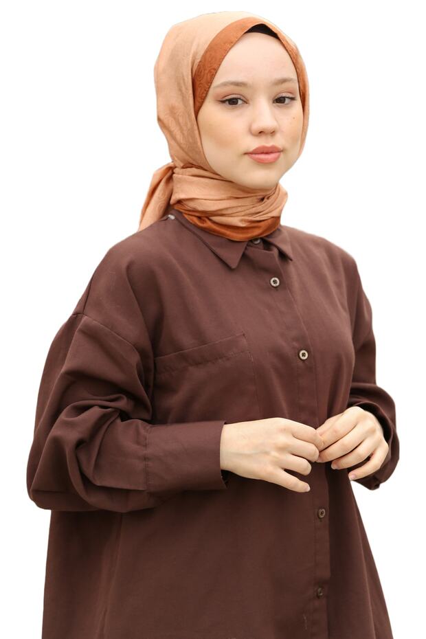 شال مونوغرام بنمط القرفة - 3