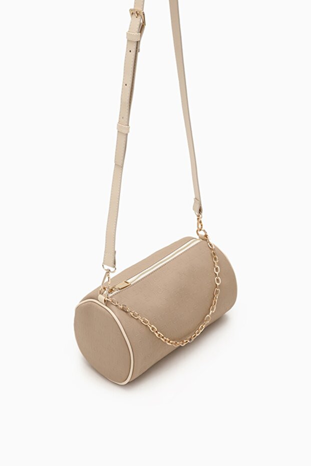 Silindir Çanta - Vizon - 4