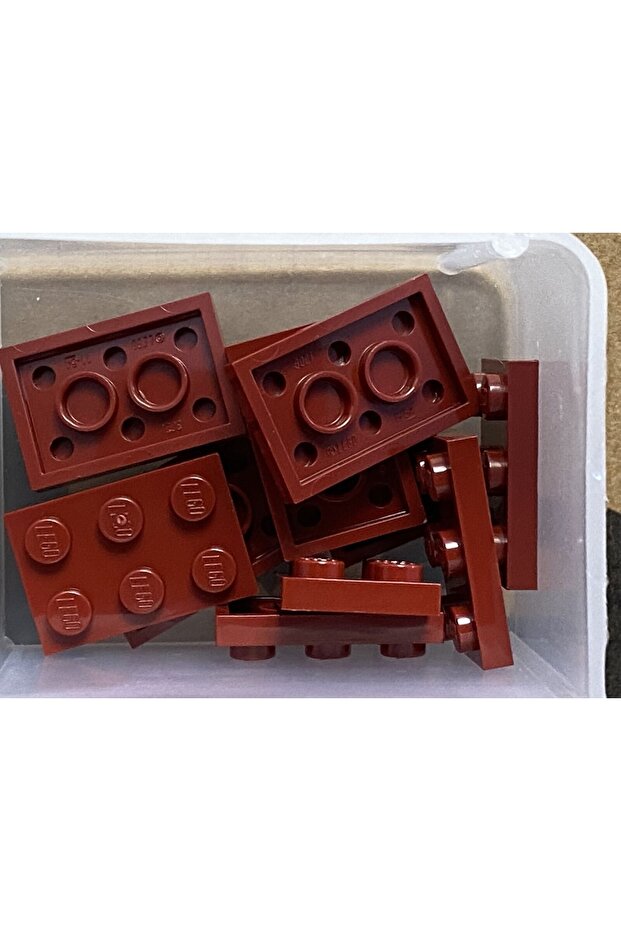 Original Moc Custom Accessory Creator Plate 2 X 3 Flat Brick Claret Red 2 Pieces Will Be Sent