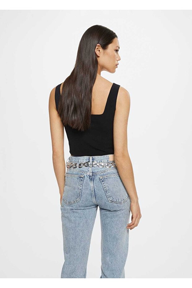 Triko Cropped Bluz - 4