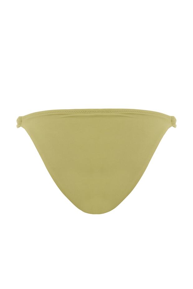 Yeşil Aksesuarlı Normal Paça Bikini Altı TBESS23BA00031 - 8