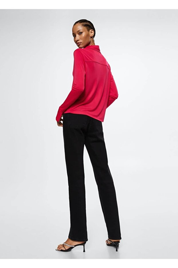 Kolları Yırtmaçlı Gömlek - 4