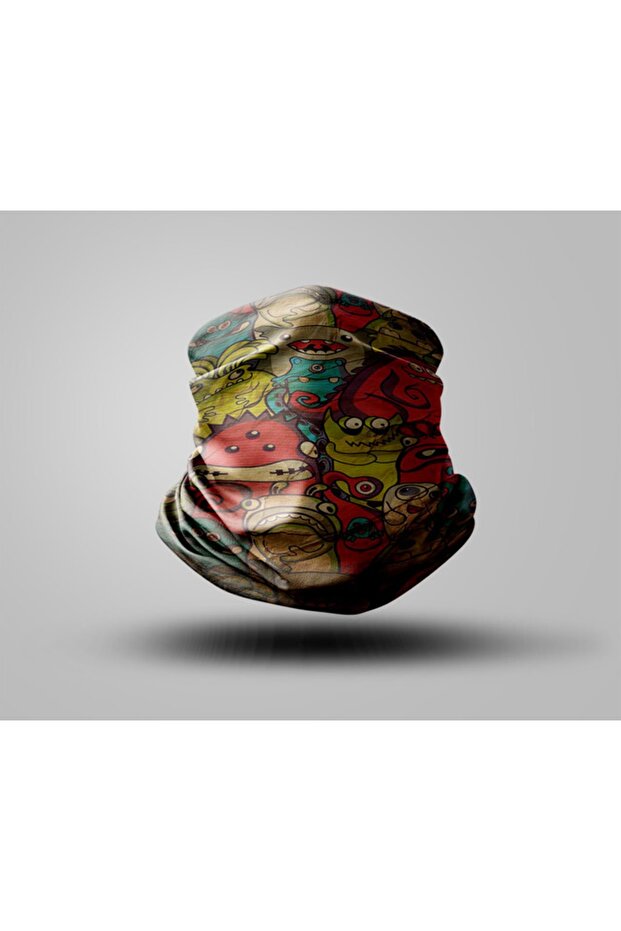 Biker Buff Mask Neck Collar Outdoor Neck Collar Unisex Bandana Pack of 5