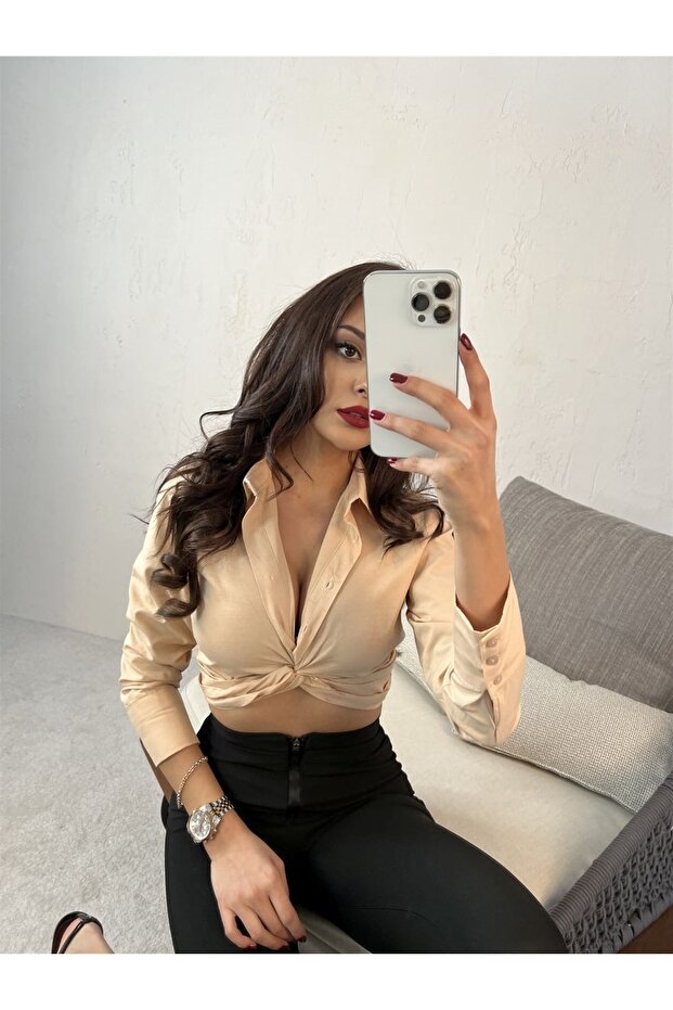 Bluză de damă bej - 2