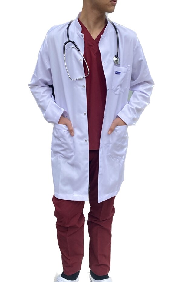 Erkek Beyaz Önlük Model2 - 1