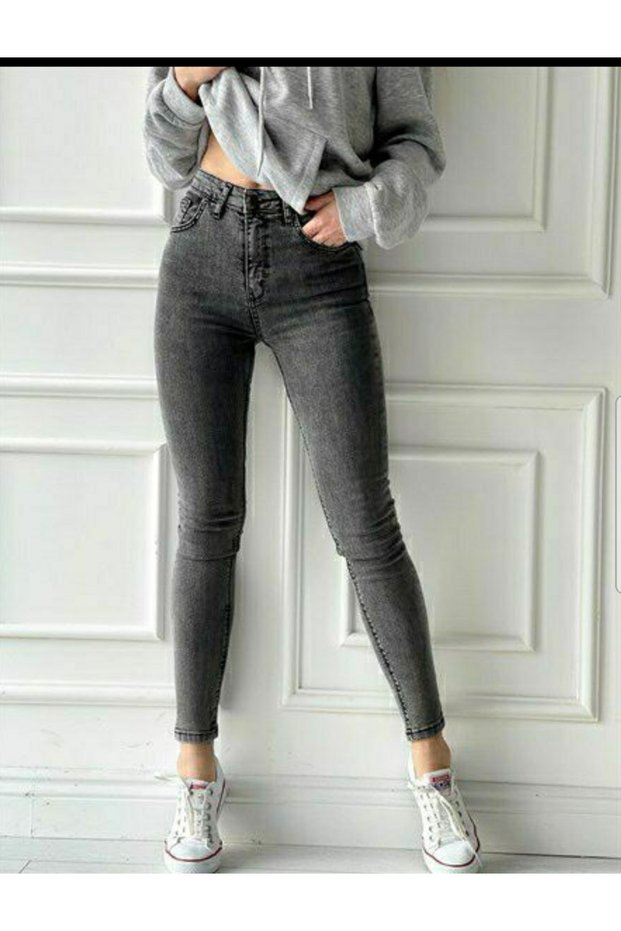 Kayzer Allstar Ikon Gold Skinny Denim Trousers with Smoked Snow Wash Lycra