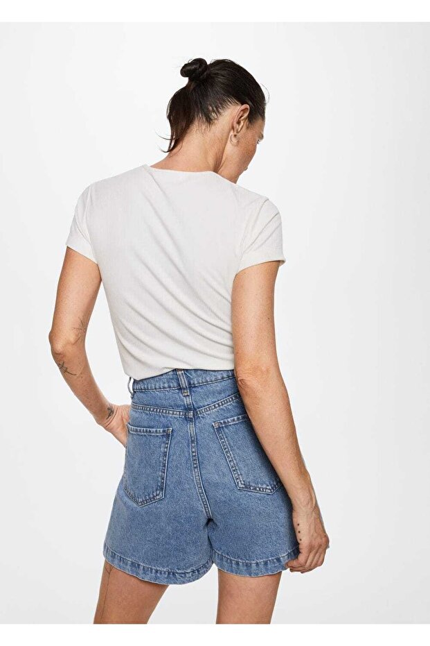 Yuvarlak Yaka Basic Tişört - 4