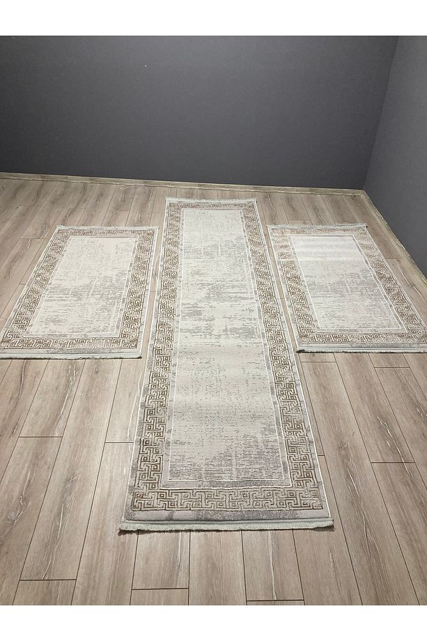 Sarar Moda Halı Nepal Vizon Varaklı Yatak Odası Seti+yumuşak Halı+sık Dokuma Halı+12 Mm - 1