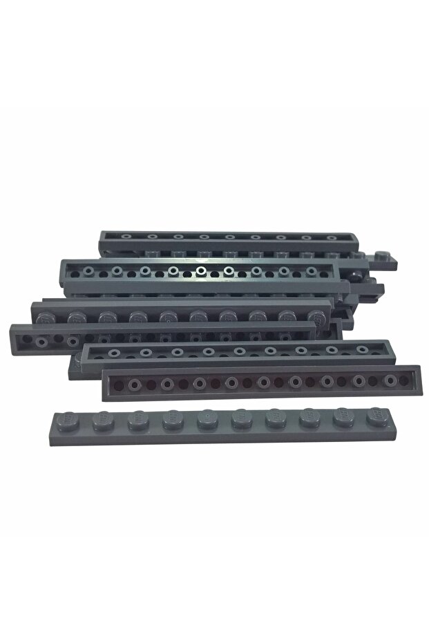 Original Moc Custom Accessory Creator Plate 1 X 10 Flat Tall Brick Dark Gray 4 Pieces Will Be Sent