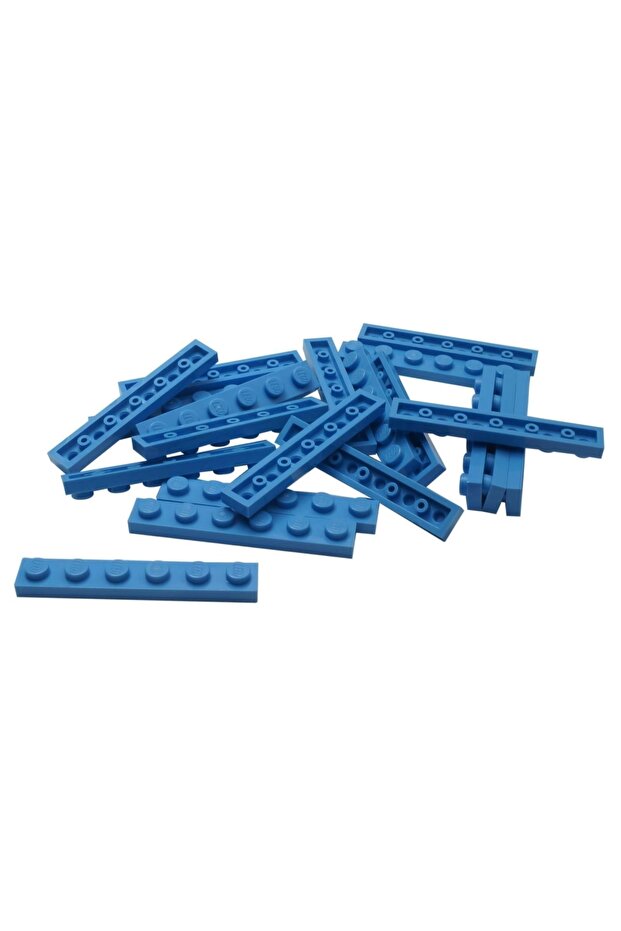 Original Moc Custom Accessory Creator Plate 1 X 6 Flat Brick Medium Blue 8 Pieces to Ship