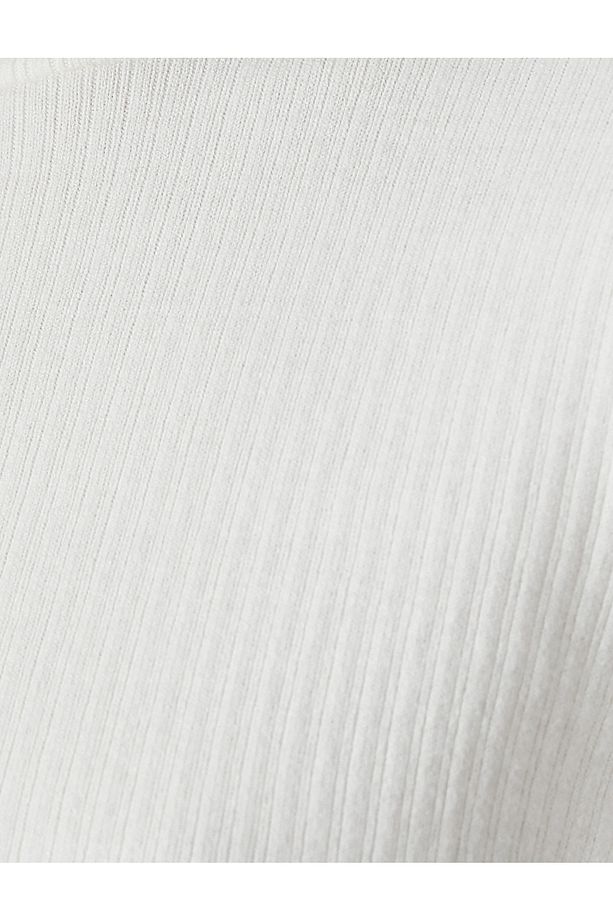 Şahika Ercümen X - Ribanalı Balıkçı Yaka Basic Tişört - 6