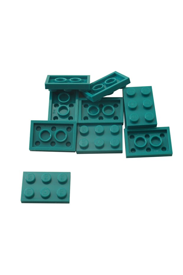 Original Moc Custom Accessory Creator Plate 2 X 3 Flat Brick Turquoise 6 Pieces to Ship