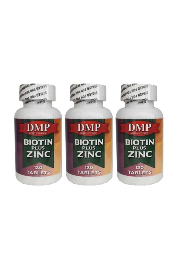 Biotin Plus Zinc 3 Boxes Total 360 Tablets Biotin