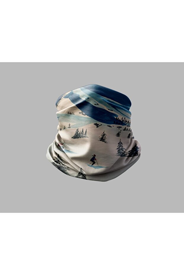 Ski & Mountain Designed Biker Buff Mask Outdoor Neck Collar Unisex Bandana