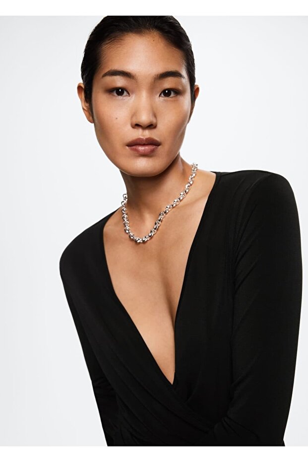 Anvelop Kesim V Yaka Tişört - 6