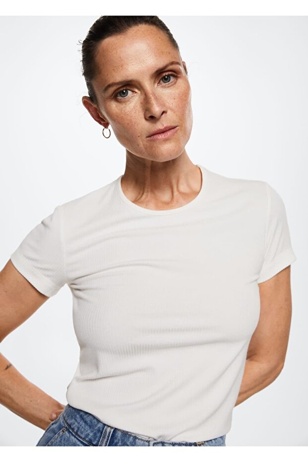 Yuvarlak Yaka Basic Tişört - 5