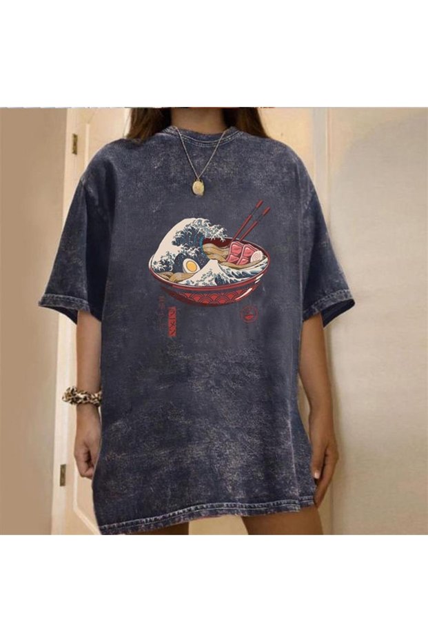 Niiss Boutique Washed Eat Art Unisex Vintage T-shirt