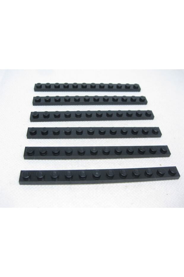 Original Moc Custom Accessory Creator Plate 1 X 12 Flat Long Bricks Black 4 Pieces Will Be Sent