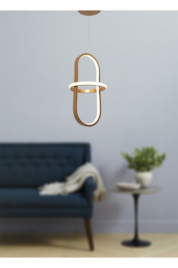 Tt006-1-esk Minyon Modeli Tekli Eskitme ( Sarı Işık ) Led Avize - 2