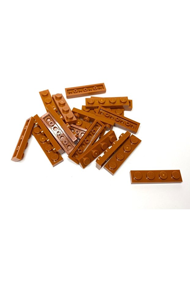 Original Moc Custom Accessory Creator Plate 1 X 4 Flat Brick Dark Orange 4 Pieces Will Be Sent