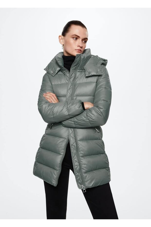 Kapüşonlu Kapitone Anorak - 1