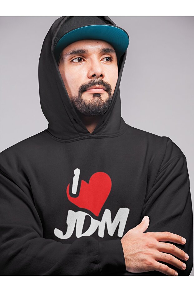 Jdm 3 خيط من الصوف السميك داخل هوديي البلوز الأسود
