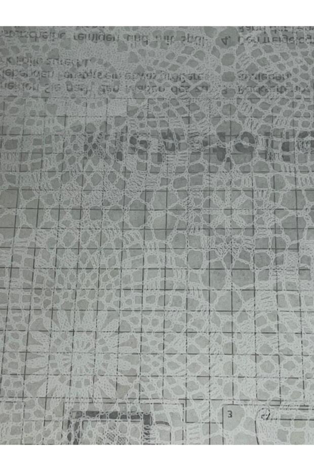 Yapışkanlı Folyo Şeffaf Dantel 45cm X 10mt - 1
