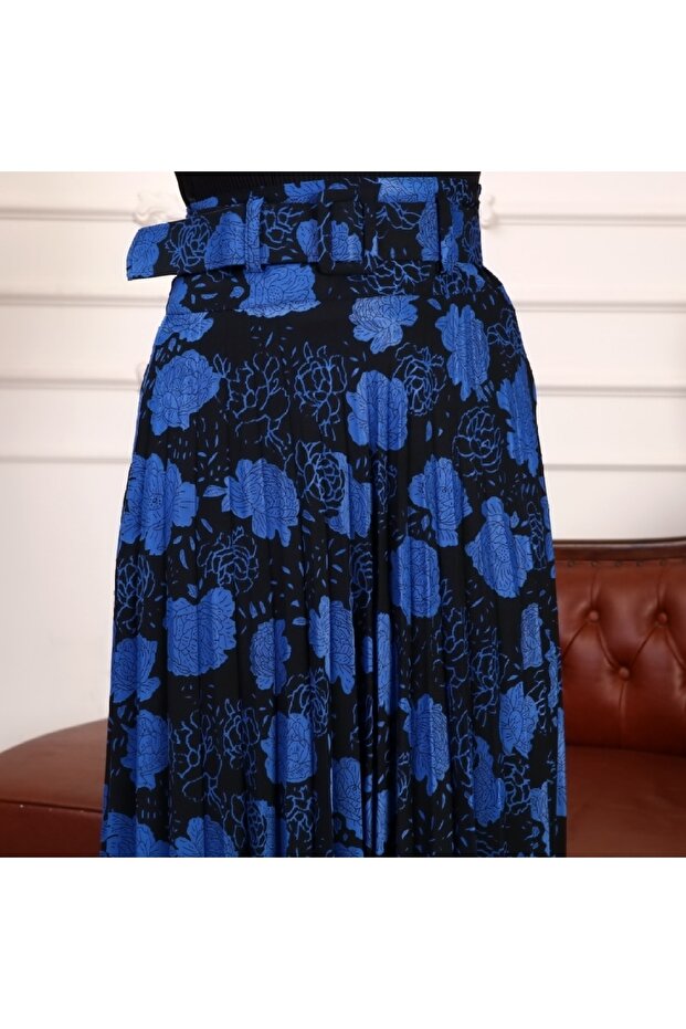 Kemer Detaylı Piliseli Etek - 5