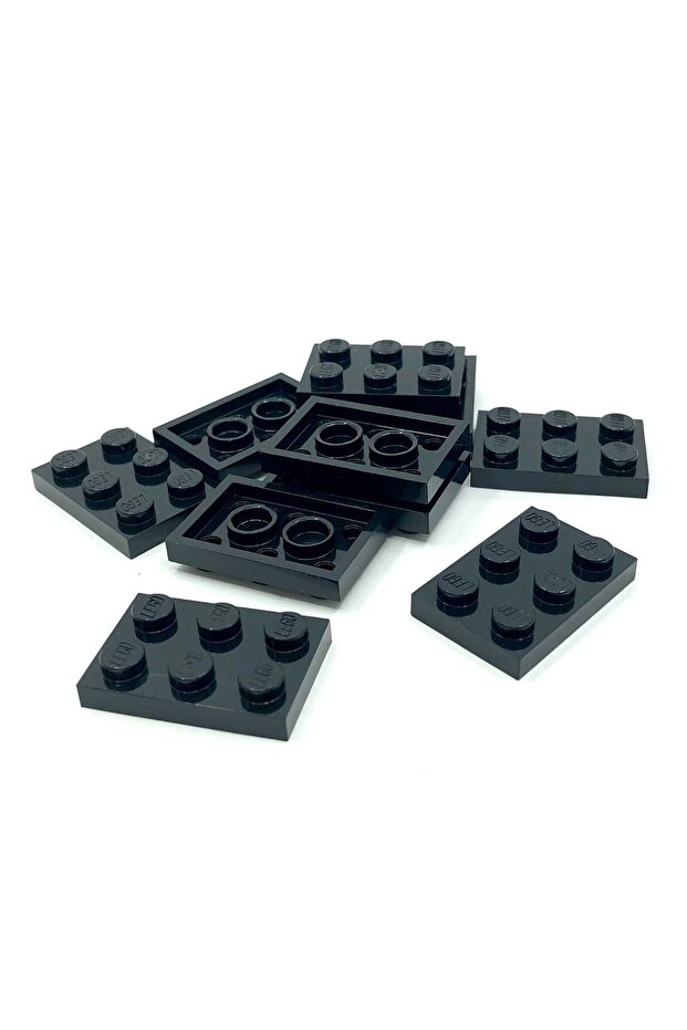 Black Moc Custom Accessory Creator Plate - 2x3 Flat Brick, 4 Pieces Will Be Sent