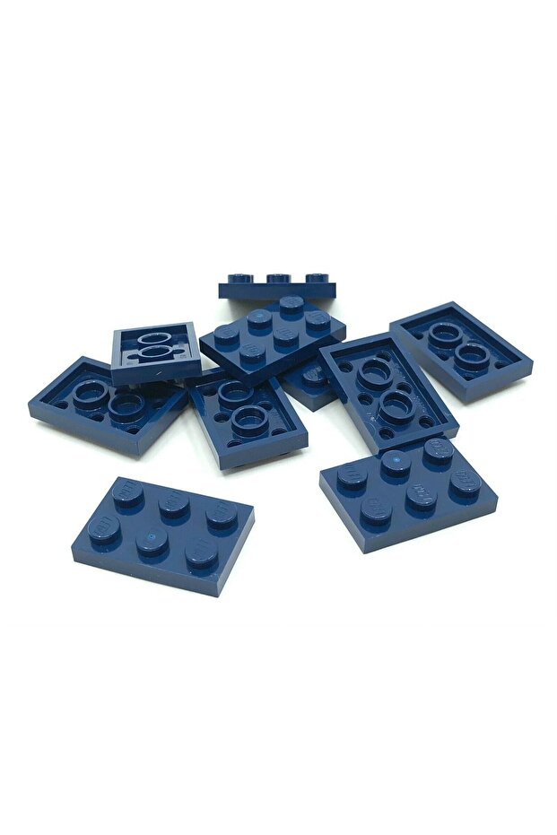 Original Moc Custom Accessory Creator Plate 2 X 3 Flat Brick Navy Blue 8 Pieces to Ship