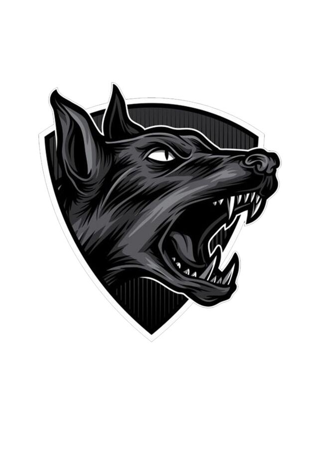 Doberman Arma Motorcycle, Laptop, Helmet, Car Sticker 14X13 cm