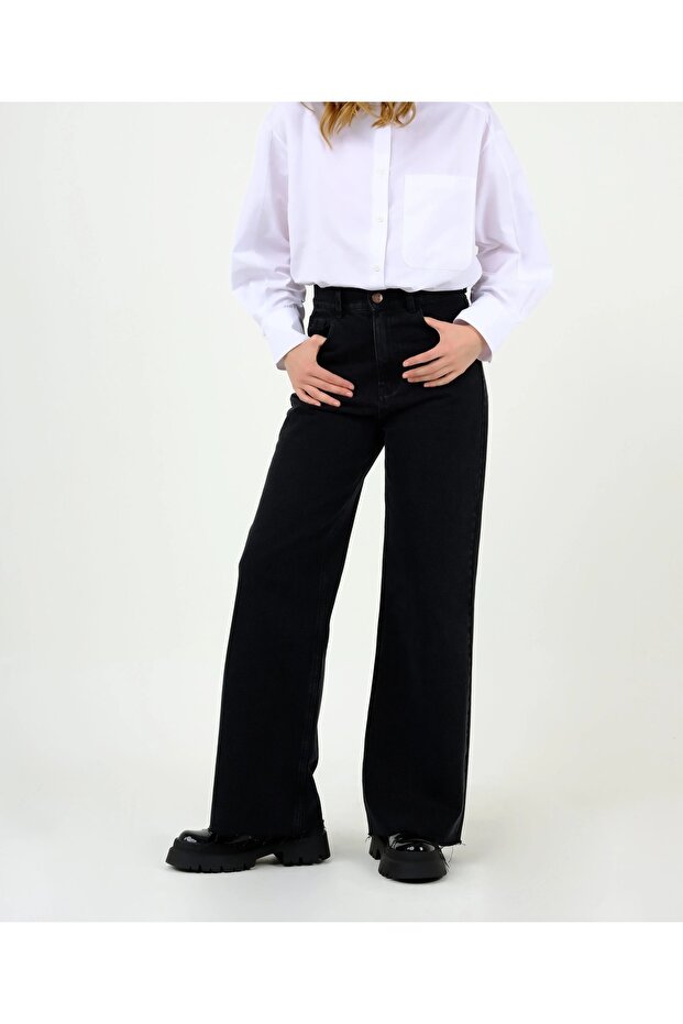 Palazzo Wide Leg High Waist Flexible Jean