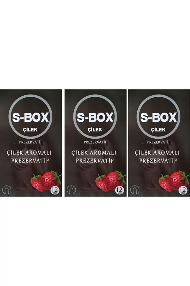 Sbox Çilekli Prezervatif 12 Li X3 Paket - 1