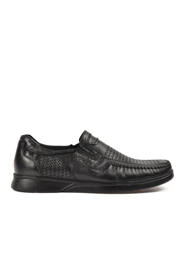 32618-1 Helmut Black Genuine Leather Men's Comfort Shoes