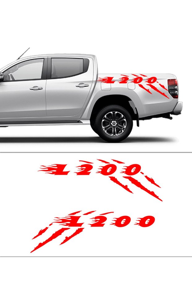 40 X 13.5 Cm Mitsubishi L200 Offroad Pawprint Auto Sticker