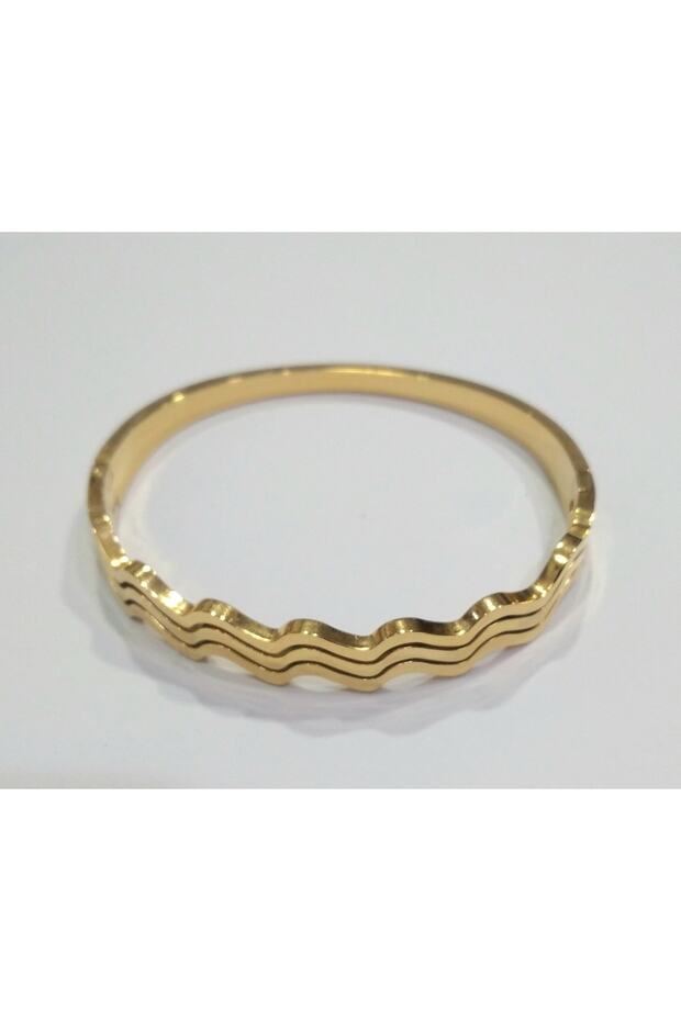 سوار بمشبك فولاذي منقوش بشكل متعرج - 2