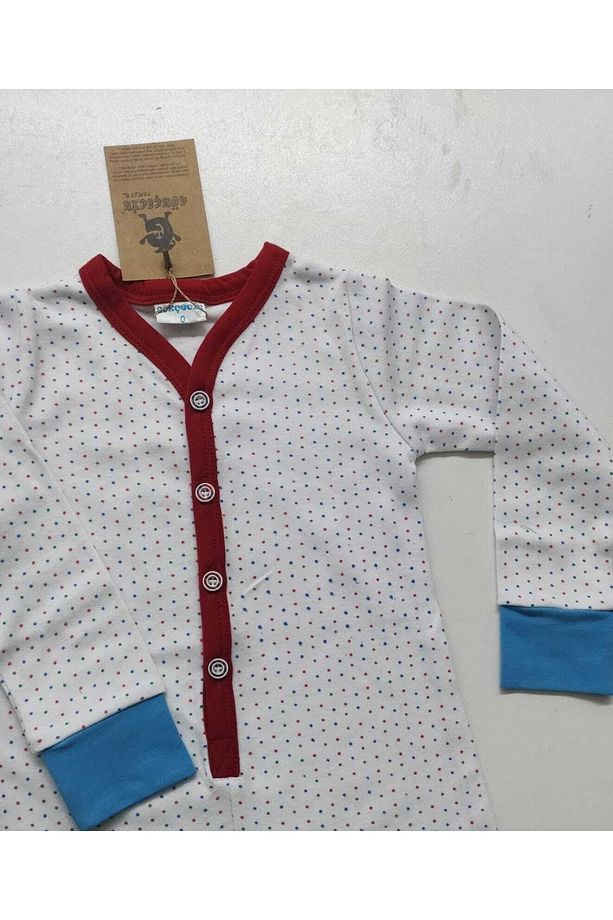 Bebek Salaş Unisex Oversize Tulum Pijama - Puantiyeli - 2