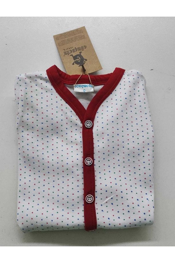 Bebek Salaş Unisex Oversize Tulum Pijama - Puantiyeli - 4