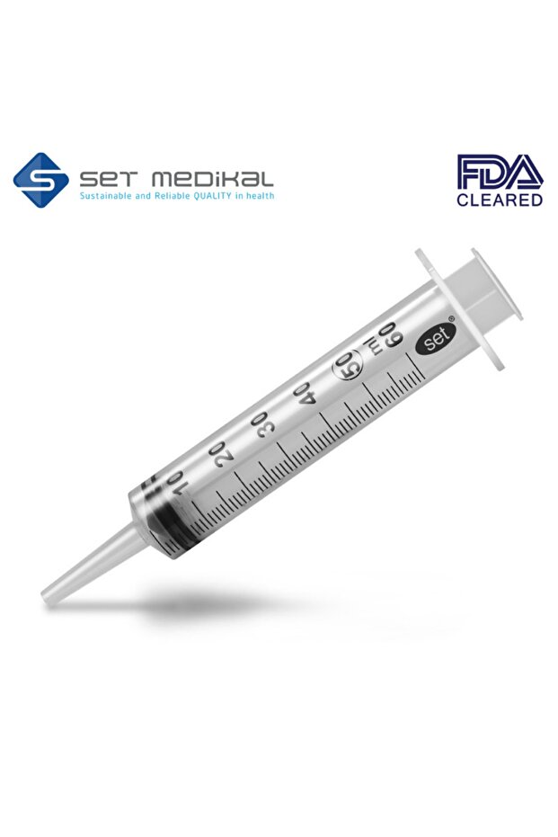 60ml 3p Beslenme Şırıngası 60 Adet Iğnesiz ( Kateter ) - 1